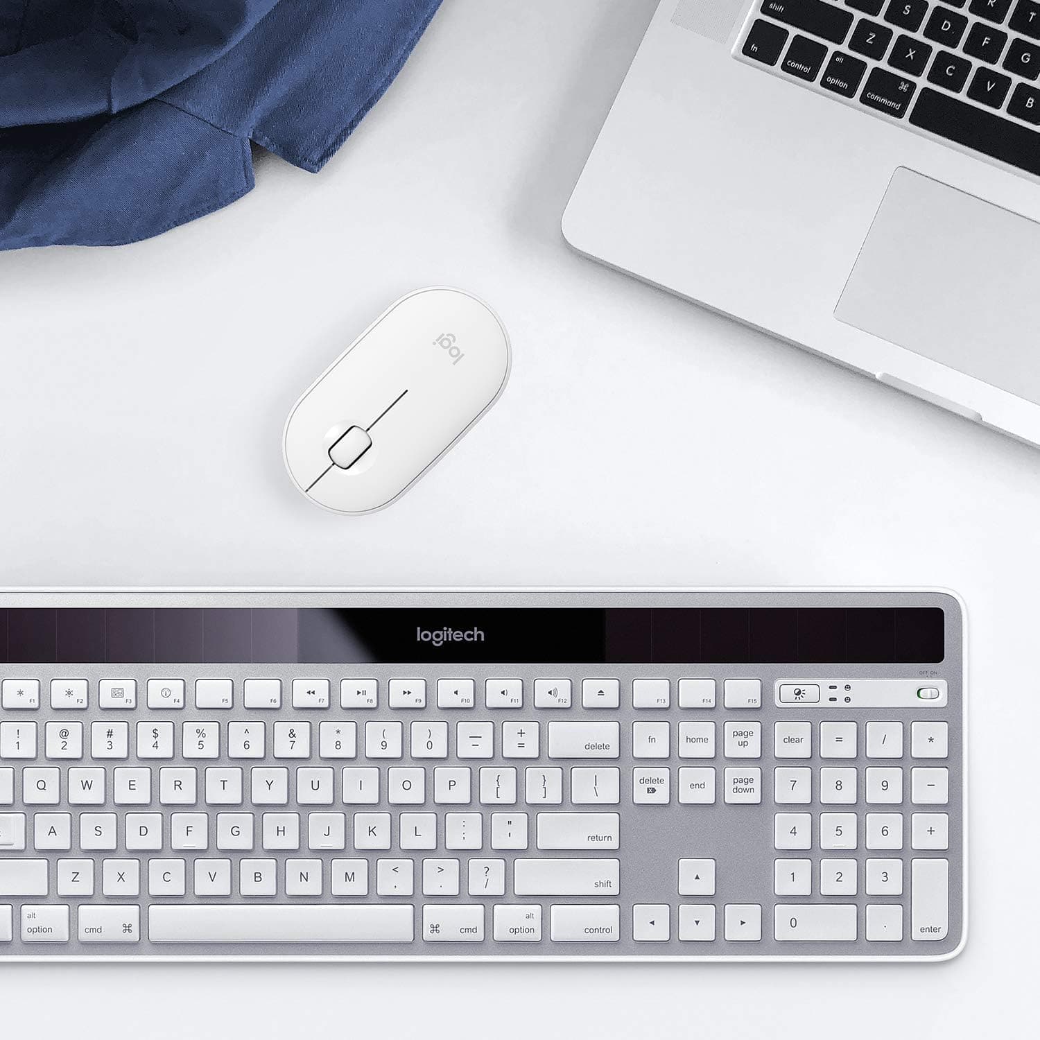 Logitech Wireless Solar K750 FOR MAC Radio Transfer, PC/Mac, Keyboard - Silver - 5